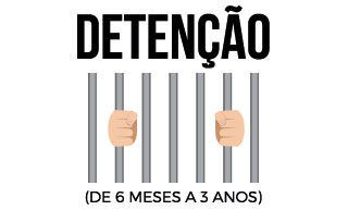 Detenção de 6 meses a 3 anos